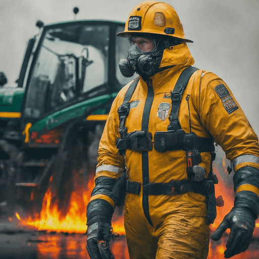 Expert emergency spill response team containing and cleaning hazardous spills.